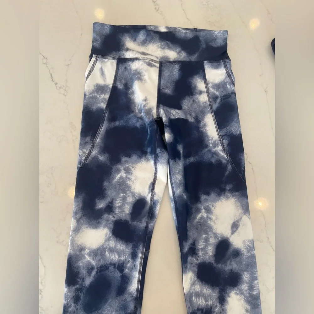 Girls Navy and White Matching Athletic Set